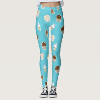 Cupcakes und Eis niedliches Design süß Leggings