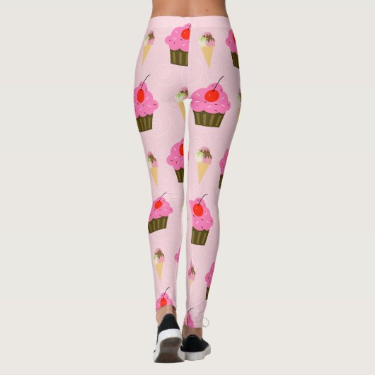 Cupcakes und Eiscreme Leggings (Rückseite)