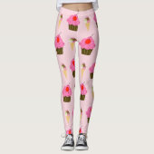 Cupcakes und Eiscreme Leggings (Vorderseite)