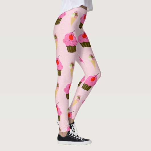 Cupcakes und Eiscreme Leggings (Rechts)