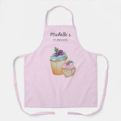 Cupcakes und Früchte Wasserfarben Schürze (Vorderseite)