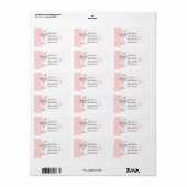 Cupcakes und Martinis Adressaufkleber (Vorne)