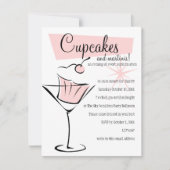 Cupcakes und Martinis! Einladung (Vorderseite)