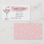 Cupcakes und Martinis Visitenkarte (Vorne/Hinten)