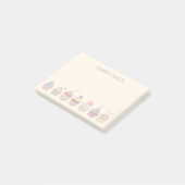 Cupcakes und Name Post-it Klebezettel (angewinkelt)