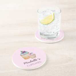 CupCakes und Obst Wasserfarbe Getränkeuntersetzer