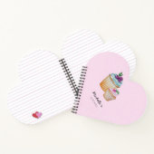 CupCakes und Obst Wasserfarbe Notizblock (Innenseite)