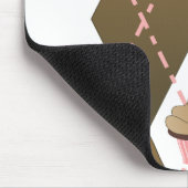 Cupcakes und Raute Mousepad (Ecke)