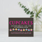 CUPCAKES-Verkaufs-Mails Postkarte (Stehend Vorderseite)