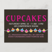 CUPCAKES-Verkaufs-Mails Postkarte (Vorderseite)