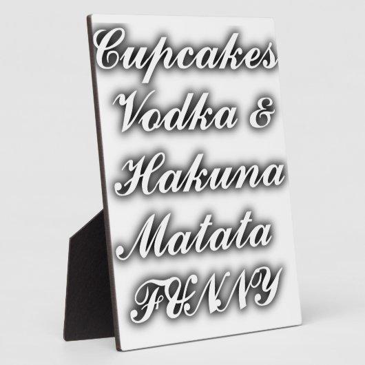 Cupcakes Vodka Hakuna Matata FUNNY Fotoplatte (Seite)