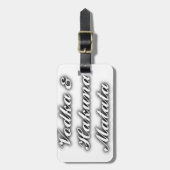 Cupcakes Vodka Hakuna Matata FUNNY Gepäckanhänger (Vorderseite vertikal)