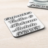 Cupcakes Vodka Hakuna Matata FUNNY Getränkeuntersetzer (Linke Seite)