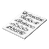 Cupcakes Vodka Hakuna Matata FUNNY Notizblock (Rotiert)