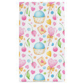 Cupcakes Wasserfarbenes Muster Business Kleine Geschenktüte (Rückseite)