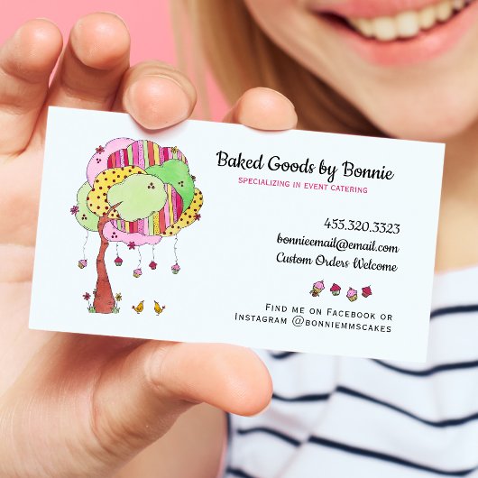 Cupcakes Whimsical Bakery Visitenkarte