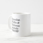 Cupcakes Wodka Hakuna Matata LUSTIG Kaffeetasse (Vorderseite Links)