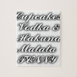 Cupcakes Wodka Hakuna Matata LUSTIG Puzzle