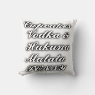 Cupcakes Wodka Hakuna Matata Lustiges Kissen