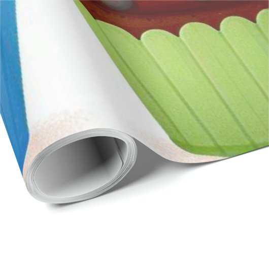 Cupcakes Wrapper Geschenkpapier (Rolleneckpunkt)
