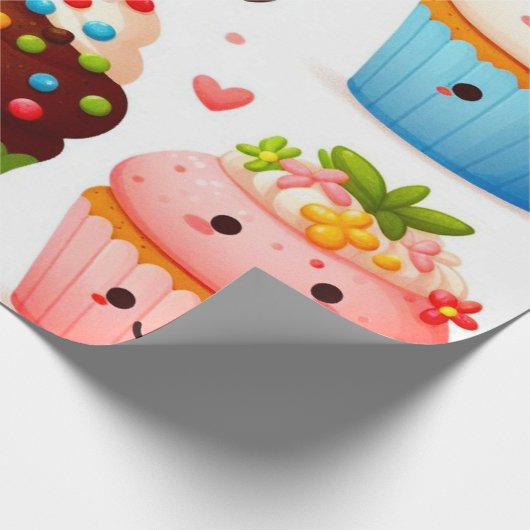 Cupcakes Wrapper Geschenkpapier (Ecke)