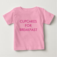 CUPCAKES ZUM FRÜHSTÜCK Rosa Baby-Body