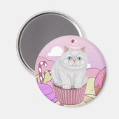 Cupcat Magnet (Vorderseite/Rückseite)