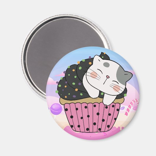 Cupcat Magnet (Vorderseite/Rückseite)