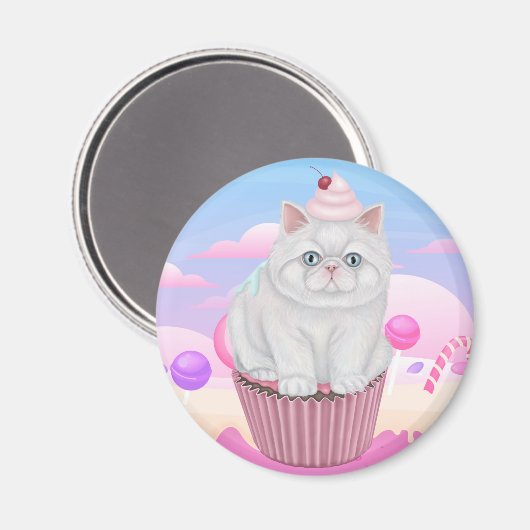 Cupcat Magnet (Vorderseite/Rückseite)