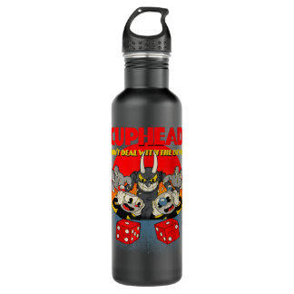 Cuphead And Mugman Devil's Dice Video Game Edelstahlflasche
