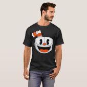 Cuphead Big Lächeln Gesicht Video Game Premium T-Shirt (Vorne ganz)