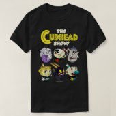 Cuphead Show Group Poster Logo Premium T-Shirt (Design vorne)