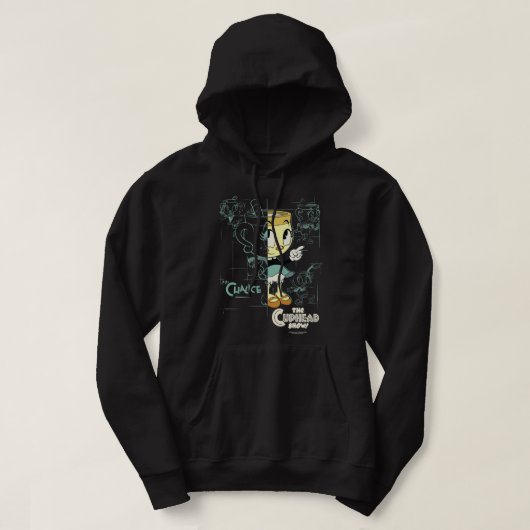 Cuphead Show Ms. Chalice Halbskizze Premium  Hoodie (Design vorne)