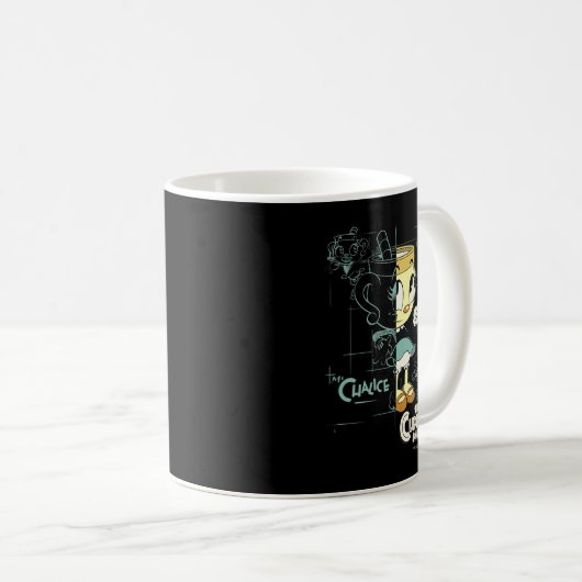 Cuphead Show Ms. Chalice Halbskizze Premium Kaffeetasse (VorderseiteRechts)