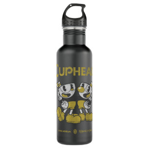 Cuphead und Mugman Best Buds Gold Anzugs Edelstahlflasche