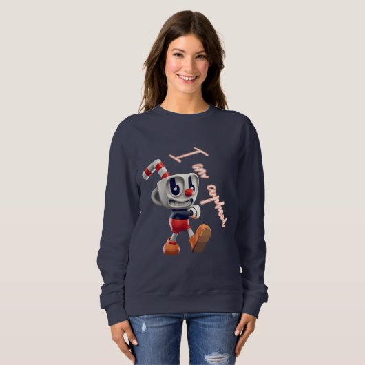 Cuphead's animierte Reise Sweatshirt (Vorne ganz)