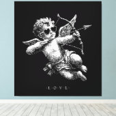 Cupi of Love B&W Leinwanddruck (Insitu (Holzboden))