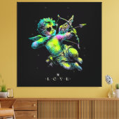 Cupi of Love Neon Leinwanddruck (Insitu (Wohnzimmer))