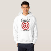 Cupid Aim Hier Hoodie (Vorne ganz)