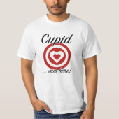 Cupid Aim Hier T-Shirt (Vorderseite)