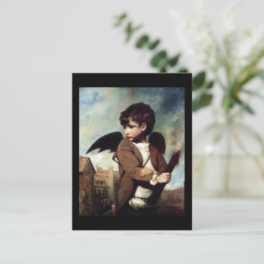 Cupid als Link Boy Postkarte (Stehend Vorderseite)