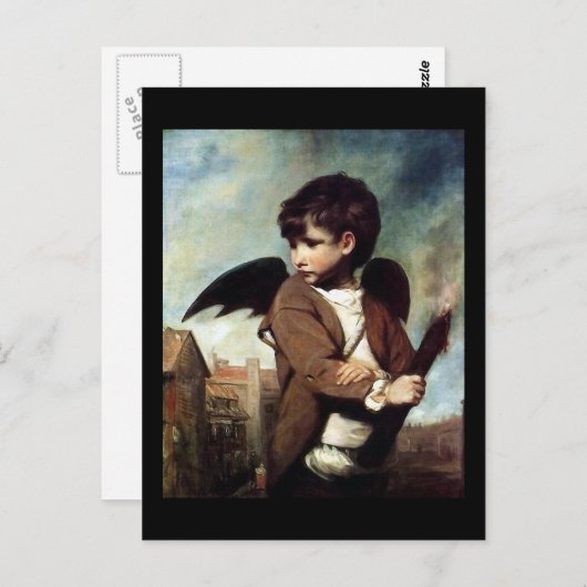 Cupid als Link Boy Postkarte (Vorne/Hinten)