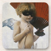 Cupid am Maskenball Getränkeuntersetzer (Vorderseite)