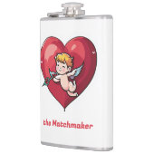 Cupid am roten Herz Flachmann (Links)