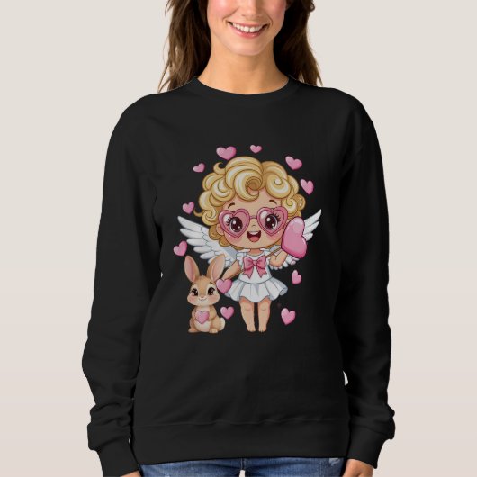 Cupid and Bunny Dance Sweatshirt (Vorderseite)