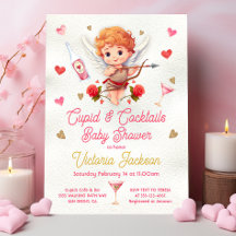 Cupid and Cocktails Valentine's Day Baby Shower