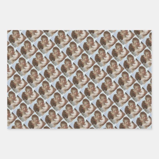 Cupid and Psyche as children - William Bouguereau Geschenkpapier Set (Vorderseite 3)