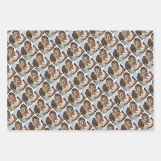 Cupid and Psyche as children - William Bouguereau Geschenkpapier Set (Vorderseite 2)