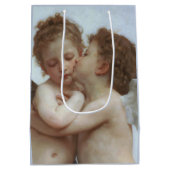 Cupid and Psyche as children - William Bouguereau Mittlere Geschenktüte (Rückseite)
