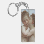 Cupid and Psyche as children - William Bouguereau Schlüsselanhänger (Vorderseite links)